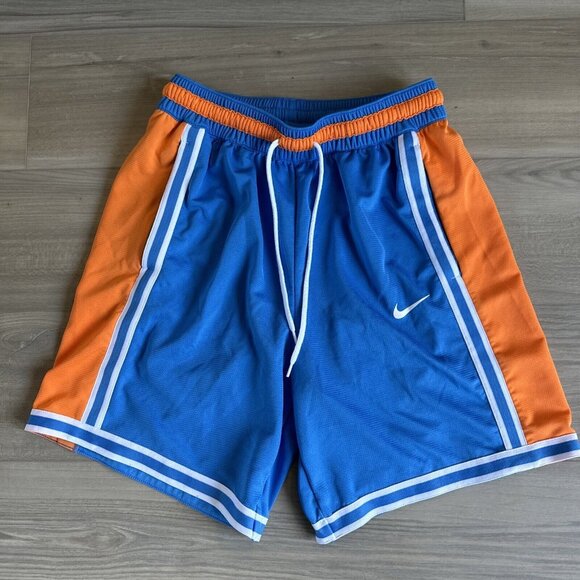 Nike Dri-FIT DNA+ Basketball Shorts Mens M Light Photo Blue Orange CV1897-436 - Picture 1 of 10